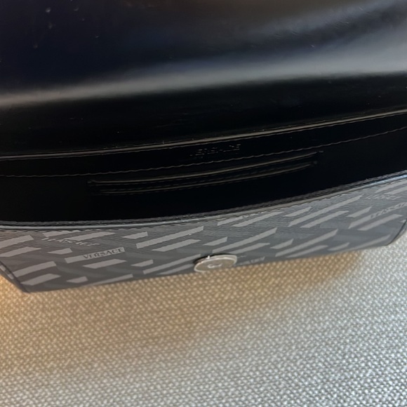 Versace unisex la Greca leather logo monogram all over sling or belt bag NEW - Picture 11 of 11